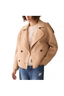 ABRIGO CORTO DE LANA BEIGE... 2