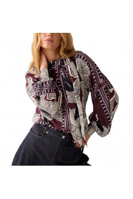 BLUSA RELAXED FIT BURDEOS... 2