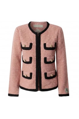 CHAQUETA TWEED DE PUNTO...