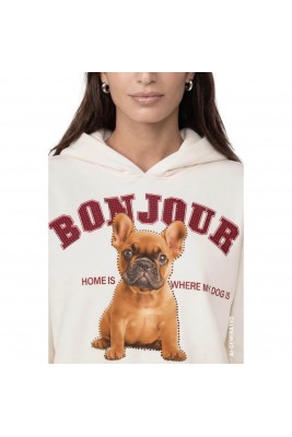 SUDADERA CON CAPUCHA BLANCO... 2
