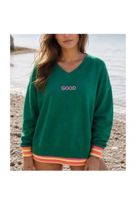 SUDADERA DE CUELLO PICO...