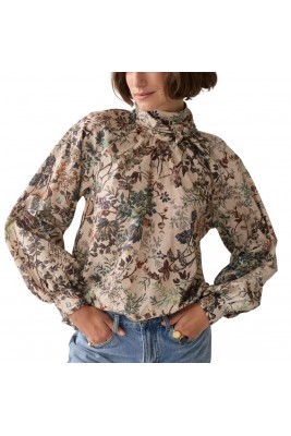 BLUSA HOLGADA CON LAZADA Y...