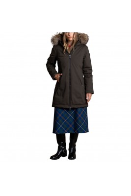PARKA DE MUJER LARGA LISA...